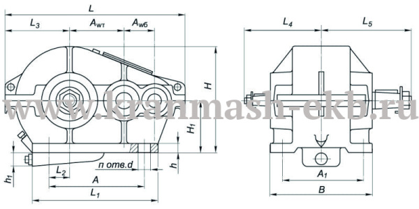 Редуктор Ц2 400П