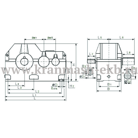 Редуктор 1Ц2Н 500