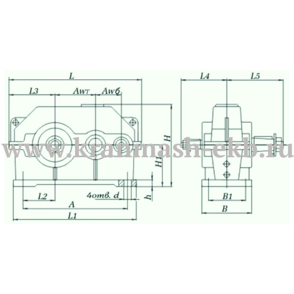 Редуктор 1Ц2У 160